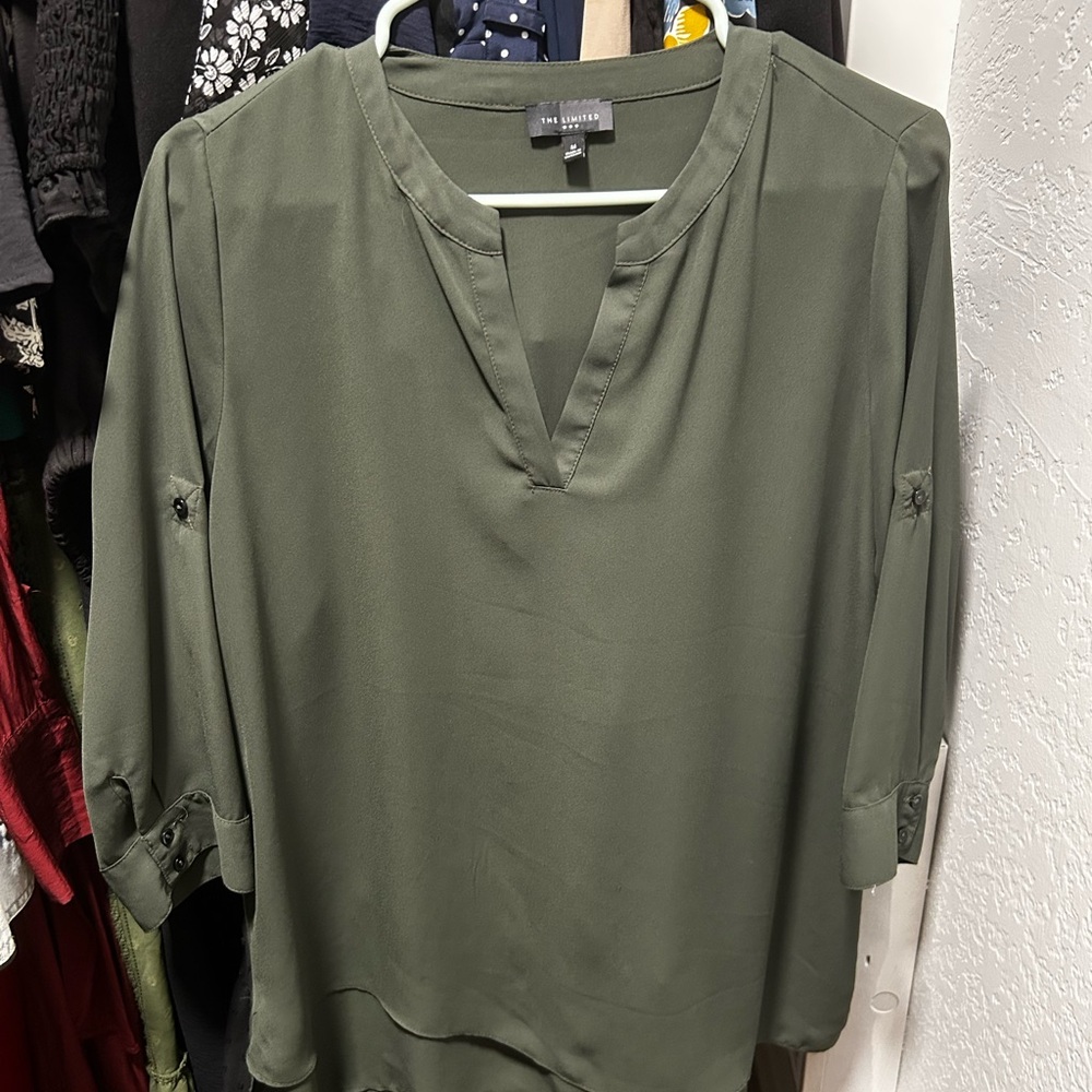 Olive Green Women's Top